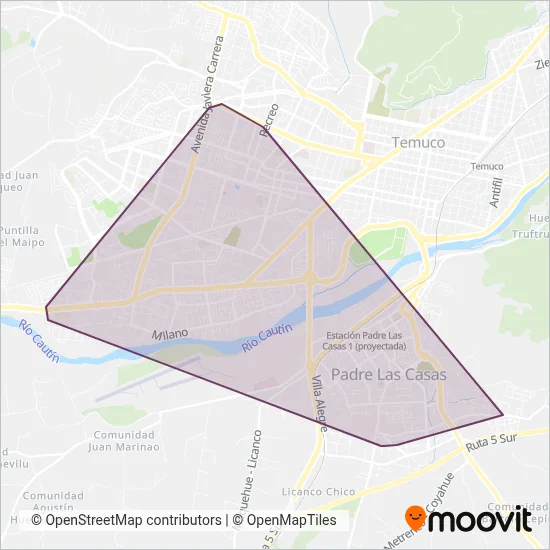 Empresa de Transportes Altamira S.A coverage area map