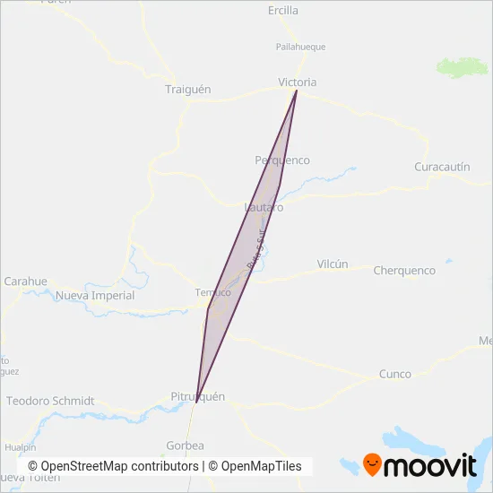 EFE Sur coverage area map