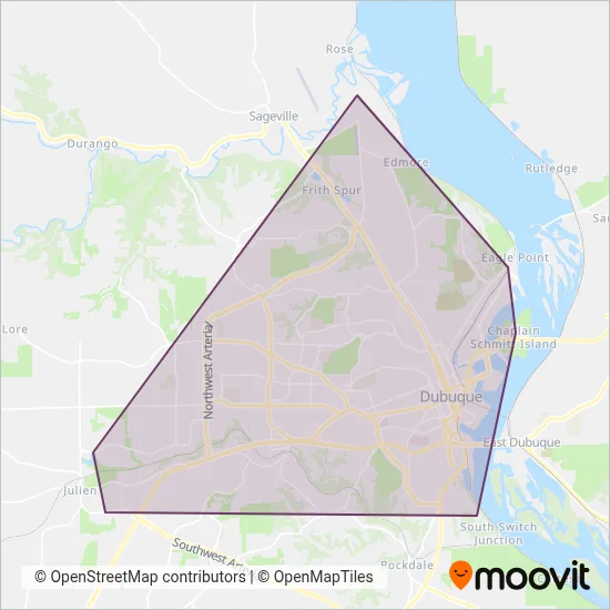 The Jule coverage area map