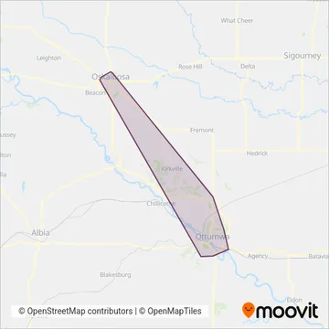 10-15 Transit coverage area map