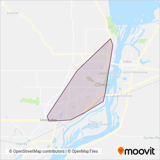 Clinton MTA coverage area map