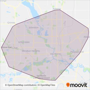 DART coverage area map