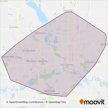 DART coverage area map