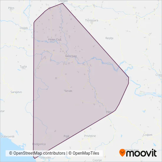 Srbijavoz mapa pokrivenosti