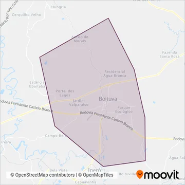 Sanitur coverage area map