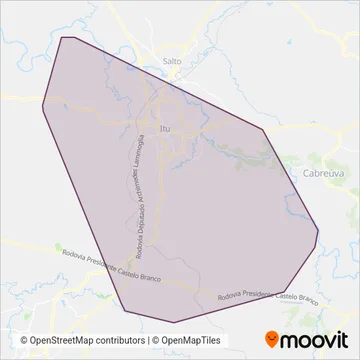 MOV ITU - URBANO coverage area map