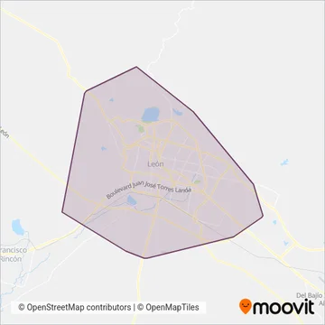 Alimentadoras coverage area map