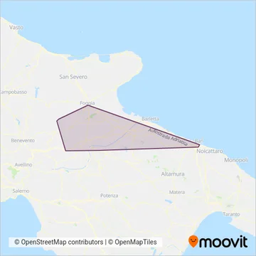 Metauro Bus s.r.l coverage area map
