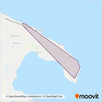 Elios Autolinee s.r.l. coverage area map
