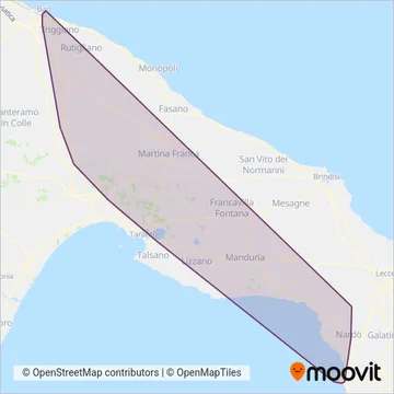 Autoservizi Chiffi S.r.l. coverage area map