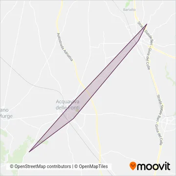 Mastrorocco Donato Autolinee s.a.s. coverage area map