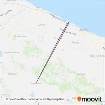 Autoservizi Conca coverage area map