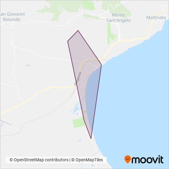 SU Manfredonia coverage area map
