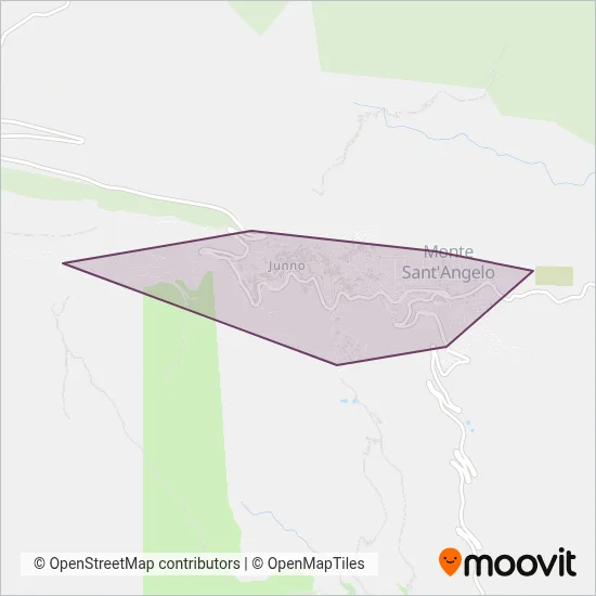 Monte S. Angelo Transit coverage area map
