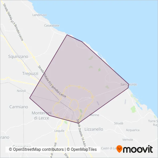 Area coperta dal servizio di SGM