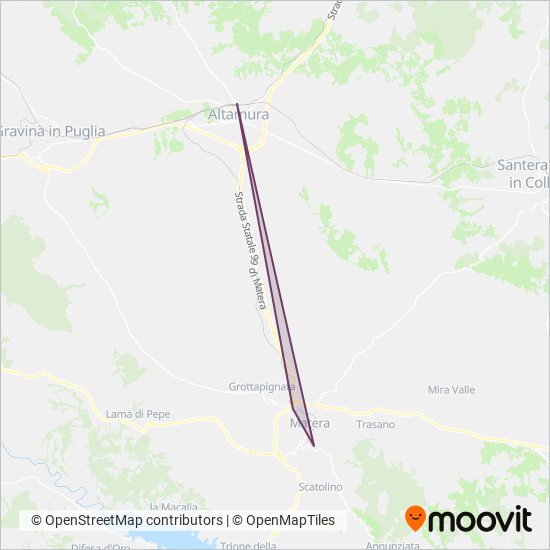 Ferrovie Appulo Lucane coverage area map