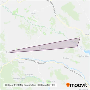 Grassani coverage area map