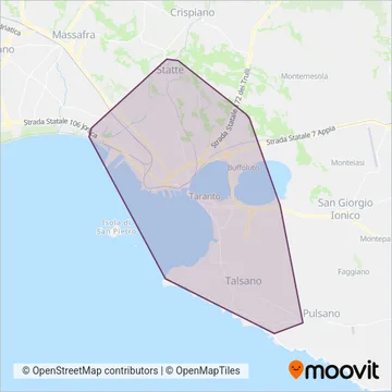 KYMA MOBILITA' coverage area map