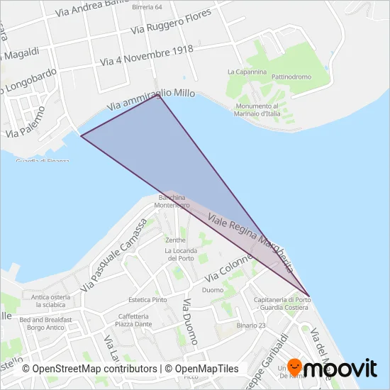 STP Brindisi (Ferry) coverage area map