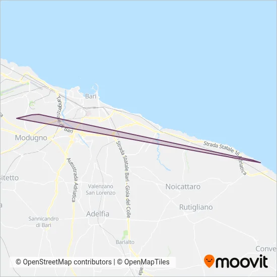 Chiarelli Travel coverage area map