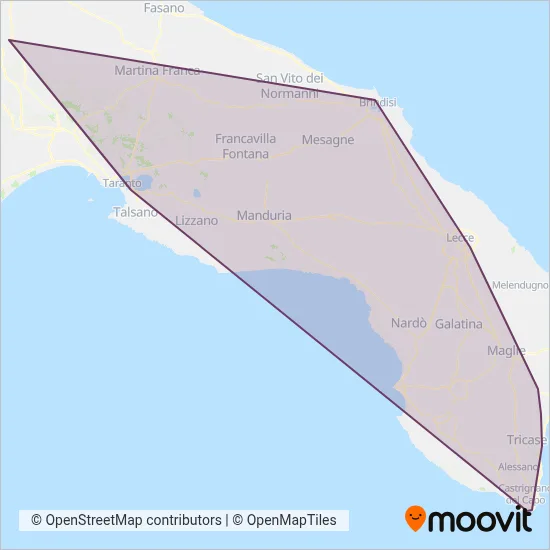 Area coperta dal servizio di S.E.A.T.  s.r.l.