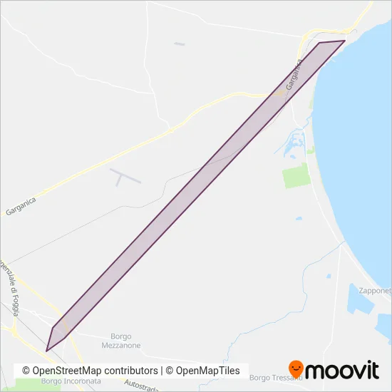 Area coperta dal servizio di Fini Viaggi di Fini Luigi