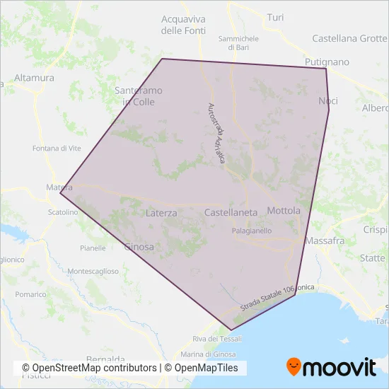 Area coperta dal servizio di Roberto & Dongiovanni s.r.l.