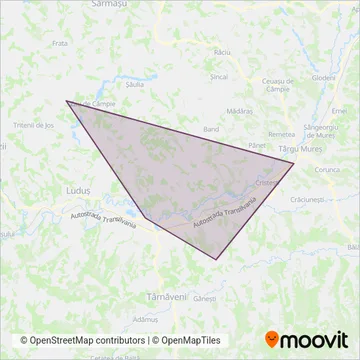 Duda Trans coverage area map