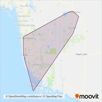 CAT coverage area map