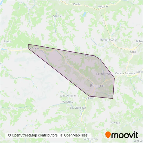 Carte de la zone de couverture de AltiGo