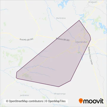 Sorriso de Minas coverage area map