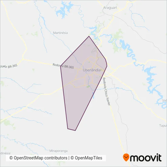 Sorriso de Minas coverage area map