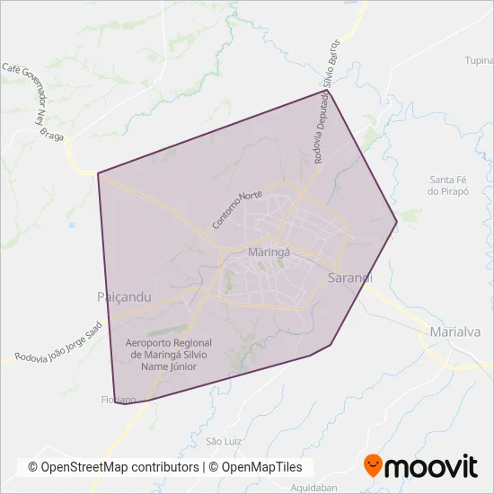 Cidade Canção coverage area map