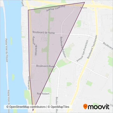 Carte de la zone de couverture de RTL (Téléphérique)