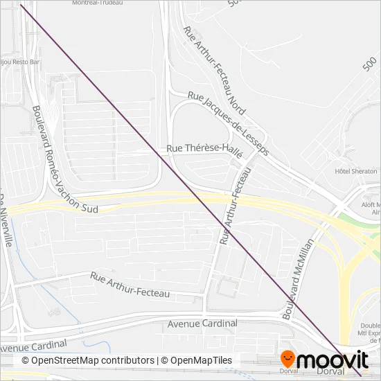 VIA Rail (Bus) coverage area map
