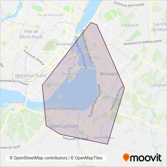 exo-Le Richelain coverage area map