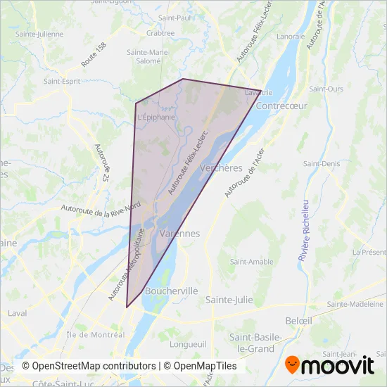 exo-L'Assomption coverage area map