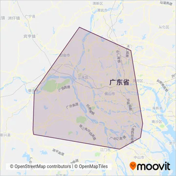 佛山公交线路的覆盖范围