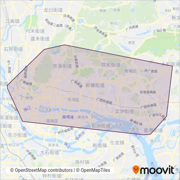 BRT coverage area map