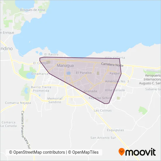 Cooperativa 21 de Enero coverage area map
