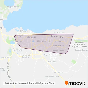 Cooperativa Parrales Vallejos coverage area map