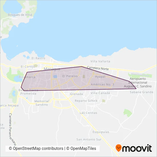 Cooperativa De Transporte Urbano Unitario R.L. coverage area map