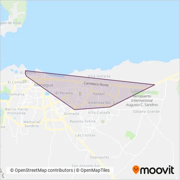 Cooperativa de Trasporte Ricardo Morales Avilés coverage area map