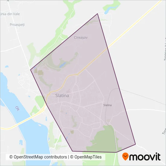 LocTrans Slatina coverage area map