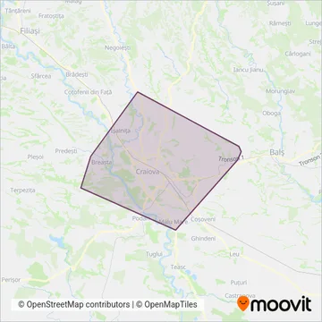 RAT Craiova (Bus) coverage area map