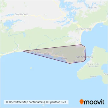Sou São Sebastião coverage area map