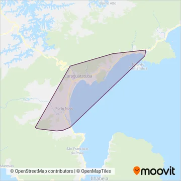 Praiamar coverage area map
