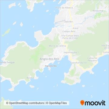 Viação Elite coverage area map