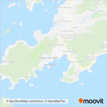 Viação Elite coverage area map