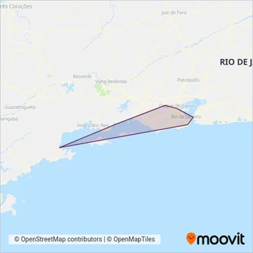 Costa Verde Transportes coverage area map